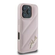 Husa premium pentru  iPhone 16 Pro Max Karl Lagerfeld superior quality - Roz