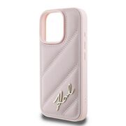 Husa premium pentru  iPhone 16 Pro Max Karl Lagerfeld superior quality - Roz