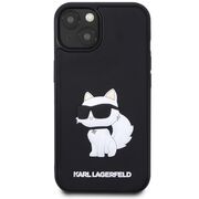 Husa premium pentru  iPhone 15 Plus Karl Lagerfeld superior quality - Negru marmorat
