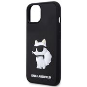 Husa premium pentru  iPhone 15 Plus Karl Lagerfeld superior quality - Negru marmorat