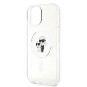 Husa premium pentru  iPhone 15 Plus Karl Lagerfeld compatibila Magsafe - Clear