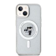 Husa premium pentru  iPhone 15 Plus Karl Lagerfeld compatibila Magsafe - Clear