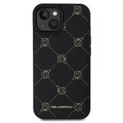 Husa premium pentru  iPhone 15 Plus Karl Lagerfeld compatibila Magsafe - Negru denim