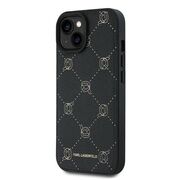 Husa premium pentru  iPhone 15 Plus Karl Lagerfeld compatibila Magsafe - Negru denim