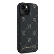 Husa premium pentru  iPhone 15 Plus Karl Lagerfeld compatibila Magsafe - Negru denim