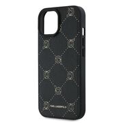 Husa premium pentru  iPhone 15 Plus Karl Lagerfeld compatibila Magsafe - Negru denim
