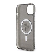 Husa premium pentru  iPhone 15 Plus Karl Lagerfeld compatibila Magsafe - Negru havana