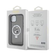 Husa premium pentru  iPhone 15 Plus Karl Lagerfeld compatibila Magsafe - Negru intens