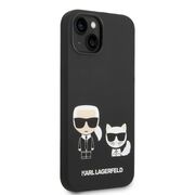 Husa premium pentru  iPhone 15 Plus Karl Lagerfeld compatibila Magsafe - Negru