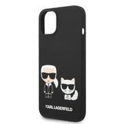 Husa premium pentru  iPhone 15 Plus Karl Lagerfeld compatibila Magsafe - Negru