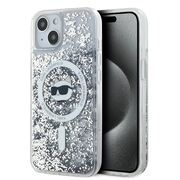 Husa premium pentru  iPhone 15 Plus Karl Lagerfeld compatibila Magsafe - Sclipici