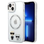 Husa premium pentru  iPhone 15 Plus Karl Lagerfeld compatibila Magsafe - Transparent