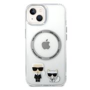 Husa premium pentru  iPhone 15 Plus Karl Lagerfeld compatibila Magsafe - Transparent