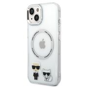 Husa premium pentru  iPhone 15 Plus Karl Lagerfeld compatibila Magsafe - Transparent