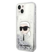 Husa premium pentru  iPhone 15 Plus Karl Lagerfeld superior quality - Alb
