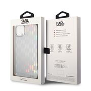 Husa premium pentru  iPhone 15 Plus Karl Lagerfeld superior quality - Alb