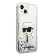 Husa premium pentru  iPhone 15 Plus Karl Lagerfeld superior quality - Alb