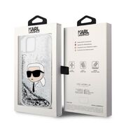 Husa premium pentru  iPhone 15 Plus Karl Lagerfeld superior quality - Alb