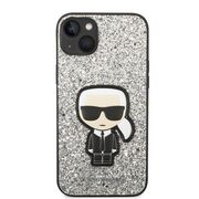 Husa premium pentru  iPhone 15 Plus Karl Lagerfeld superior quality - Argintiu