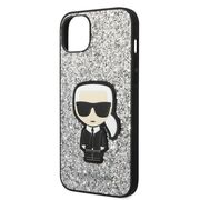 Husa premium pentru  iPhone 15 Plus Karl Lagerfeld superior quality - Argintiu