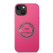 Husa premium pentru  iPhone 15 Plus Karl Lagerfeld superior quality - Fucsia