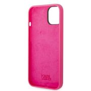 Husa premium pentru  iPhone 15 Plus Karl Lagerfeld superior quality - Fucsia