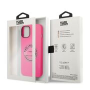 Husa premium pentru  iPhone 15 Plus Karl Lagerfeld superior quality - Fucsia