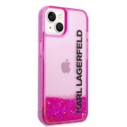 Husa premium pentru  iPhone 15 Plus Karl Lagerfeld superior quality - Fucsia