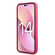 Husa premium pentru  iPhone 15 Plus Karl Lagerfeld superior quality - Fucsia