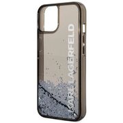 Husa premium pentru  iPhone 15 Plus Karl Lagerfeld superior quality - Gri antracit
