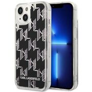 Husa premium pentru  iPhone 15 Plus Karl Lagerfeld superior quality - Gri carbune