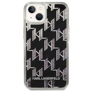 Husa premium pentru  iPhone 15 Plus Karl Lagerfeld superior quality - Gri carbune