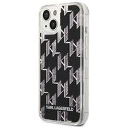 Husa premium pentru  iPhone 15 Plus Karl Lagerfeld superior quality - Gri carbune