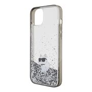 Husa premium pentru  iPhone 15 Plus Karl Lagerfeld superior quality - Gri cenusiu