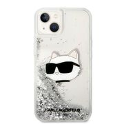 Husa premium pentru  iPhone 15 Plus Karl Lagerfeld superior quality - Gri deschis