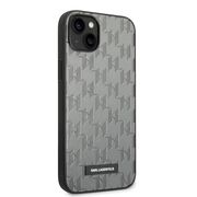 Husa premium pentru  iPhone 15 Plus Karl Lagerfeld superior quality - Gri deschis