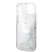 Husa premium pentru  iPhone 15 Plus Karl Lagerfeld superior quality - Gri deschis