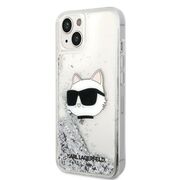 Husa premium pentru  iPhone 15 Plus Karl Lagerfeld superior quality - Gri deschis