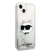 Husa premium pentru  iPhone 15 Plus Karl Lagerfeld superior quality - Gri deschis