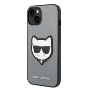 Husa premium pentru  iPhone 15 Plus Karl Lagerfeld superior quality - Gri inchis