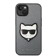 Husa premium pentru  iPhone 15 Plus Karl Lagerfeld superior quality - Gri inchis