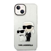 Husa premium pentru  iPhone 15 Plus Karl Lagerfeld superior quality - Gri luciu