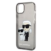 Husa premium pentru  iPhone 15 Plus Karl Lagerfeld superior quality - Gri titan
