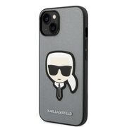 Husa premium pentru  iPhone 15 Plus Karl Lagerfeld superior quality - Gri