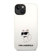 Husa premium pentru  iPhone 15 Plus Karl Lagerfeld superior quality - Gri