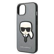 Husa premium pentru  iPhone 15 Plus Karl Lagerfeld superior quality - Gri