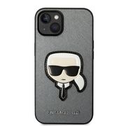 Husa premium pentru  iPhone 15 Plus Karl Lagerfeld superior quality - Gri