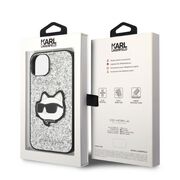 Husa premium pentru  iPhone 15 Plus Karl Lagerfeld superior quality - Gri