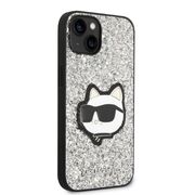 Husa premium pentru  iPhone 15 Plus Karl Lagerfeld superior quality - Gri