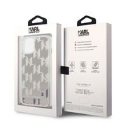 Husa premium pentru  iPhone 15 Plus Karl Lagerfeld superior quality - Maro deschis